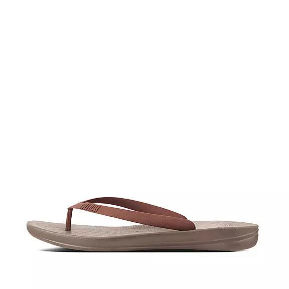 FitFlop Pánská Sandály S Odděleným Palcem Červené Hnědé - IQUSHION Ergonomic CZ-578201